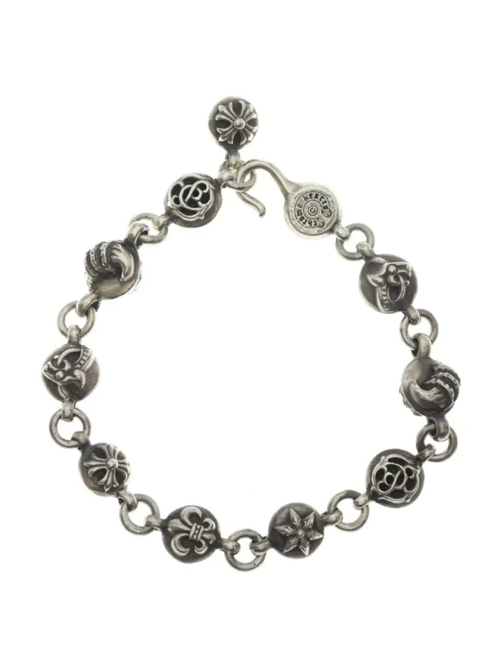 Chrome Hearts 2 No2 Multi Ball Silver Bracelet